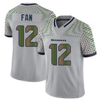 S.Seahawks #12 12th Fan Player Grey Limited 2025 Rivalries Collection Home Game Ddoa Stitched Jerseys