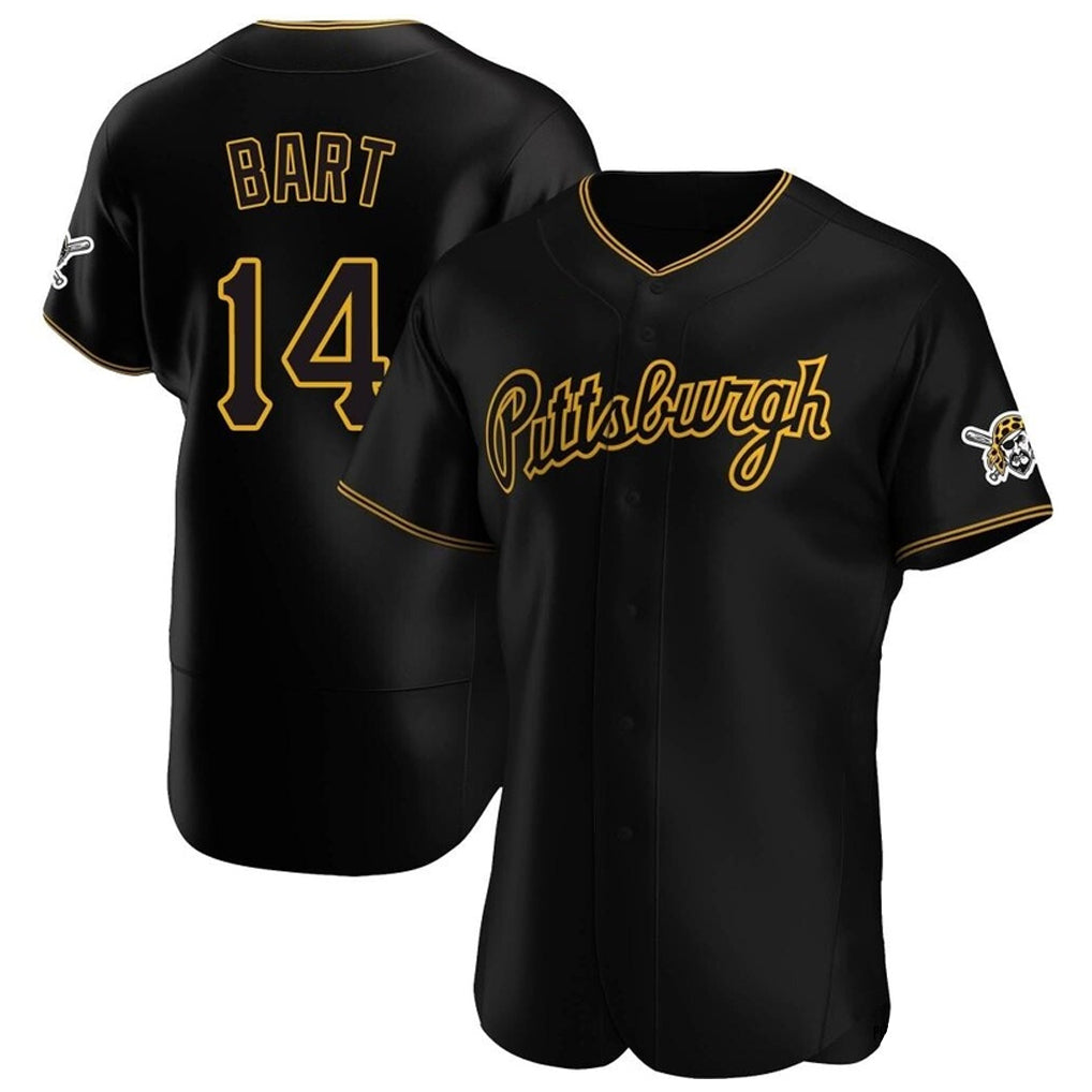 P.Pirates #14 Joey Bart Player Black Home Limited Elite Ddoa Stitched Jerseys