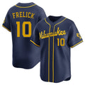 M.Brewers #10 Sal Frelick Player Navy Home Limited Ddoa Stitched Jerseys