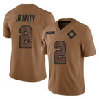 LV.Raiders #2 Ashton Jeanty Player Brown Salute To Service Limited Ddoa Stitched Jerseys