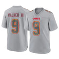 KC.Chiefs #9 Kenneth Walker III Player Gray Atmosphere Fashion Game Ddoa Stitched Jerseys