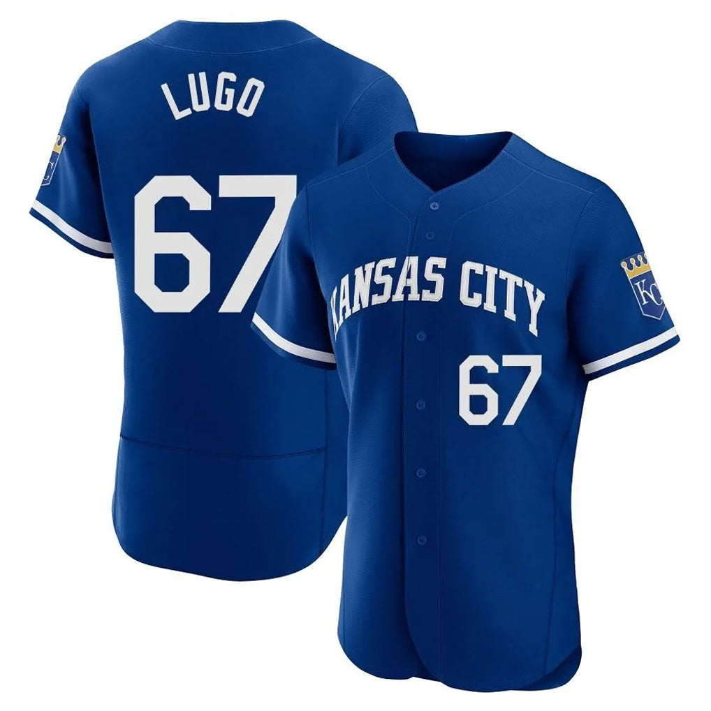 KC.Royals #67 Seth Lugo Player Royal Limited Elite Home Ddoa Stitched Jerseys