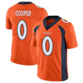 D.Broncos #0 Jonathon Cooper Player Orange Color Vapor Untouchable Limited Game Ddoa Stitched Jerseys