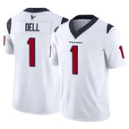 H.Texans #1 Tank Dell Player White Limited Vapor F.U.S.E. Home Game Ddoa Stitched Jerseys