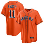 H.Astros #11 Cam Smith Player Orange Home Game Ddoa Stitched Jerseys