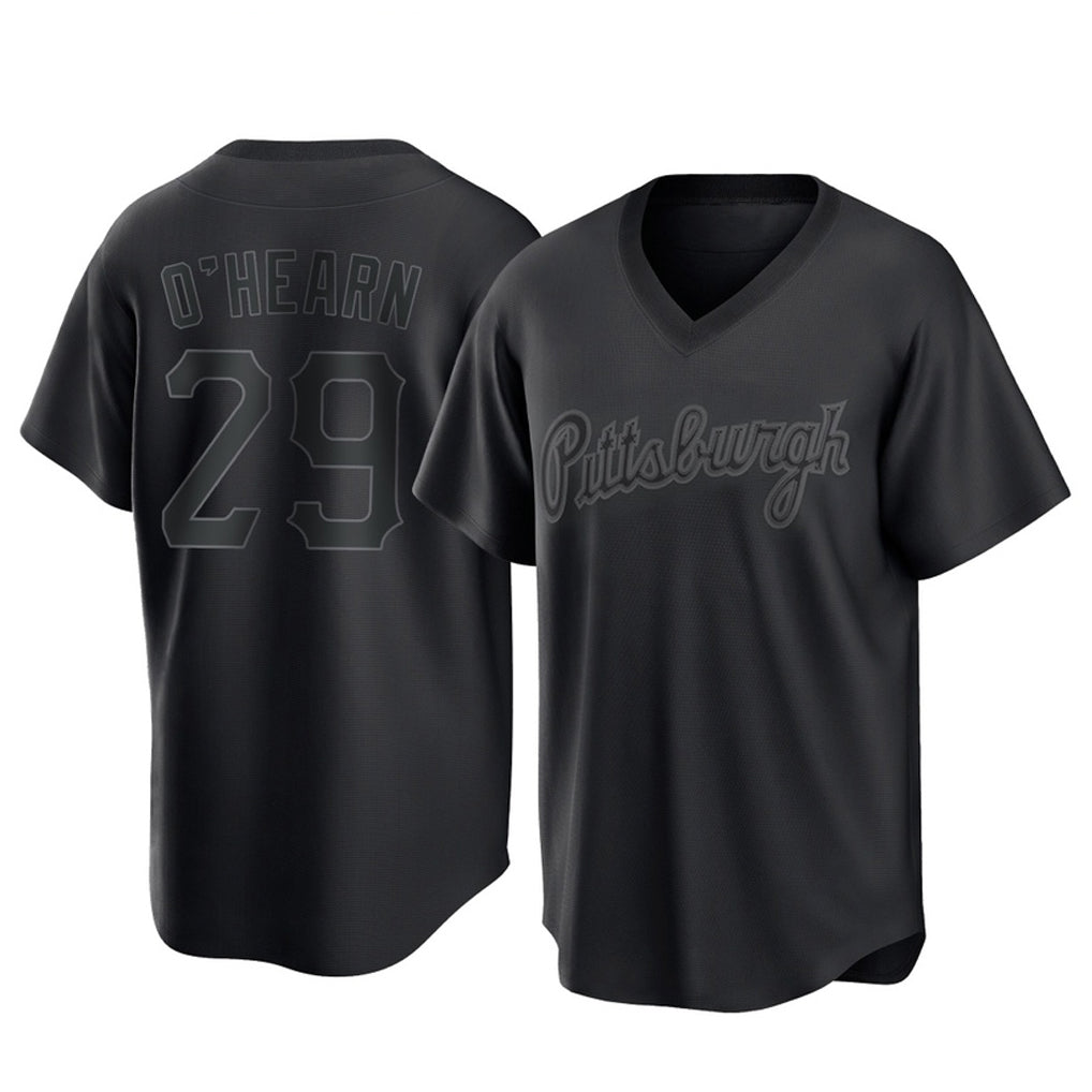P.Pirates #29 Ryan O¡¯Hearn Player Black Fashion Home Game Ddoa Stitched Jerseys