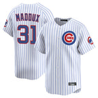 C.Cubs #31 Greg Maddux Player White Limited Home Game Ddoa Stitched Jerseys