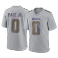M.Vikings #0 Ivan Pace Jr. Player Gray Atmosphere Fashion Home Game Ddoa Stitched Jerseys
