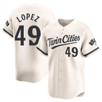 M.Twins #49 Pablo Lopez Player Cream Home Limited Ddoa Stitched Jerseys