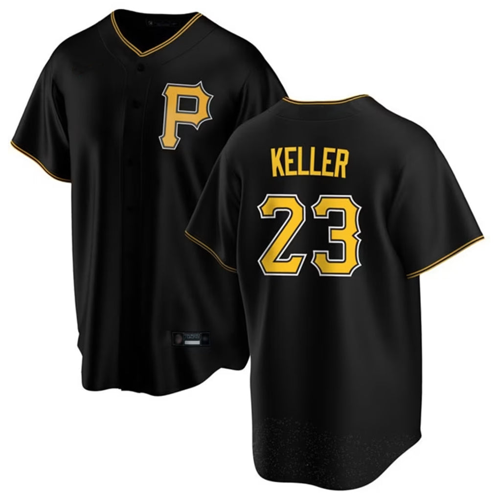 P.Pirates #23 Mitch Keller Player Black Home Game Ddoa Stitched Jerseys
