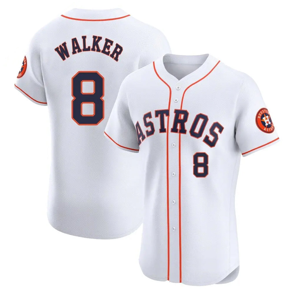 H.Astros #8 Christian Walker Player White Limited Elite Home Ddoa Stitched Jerseys
