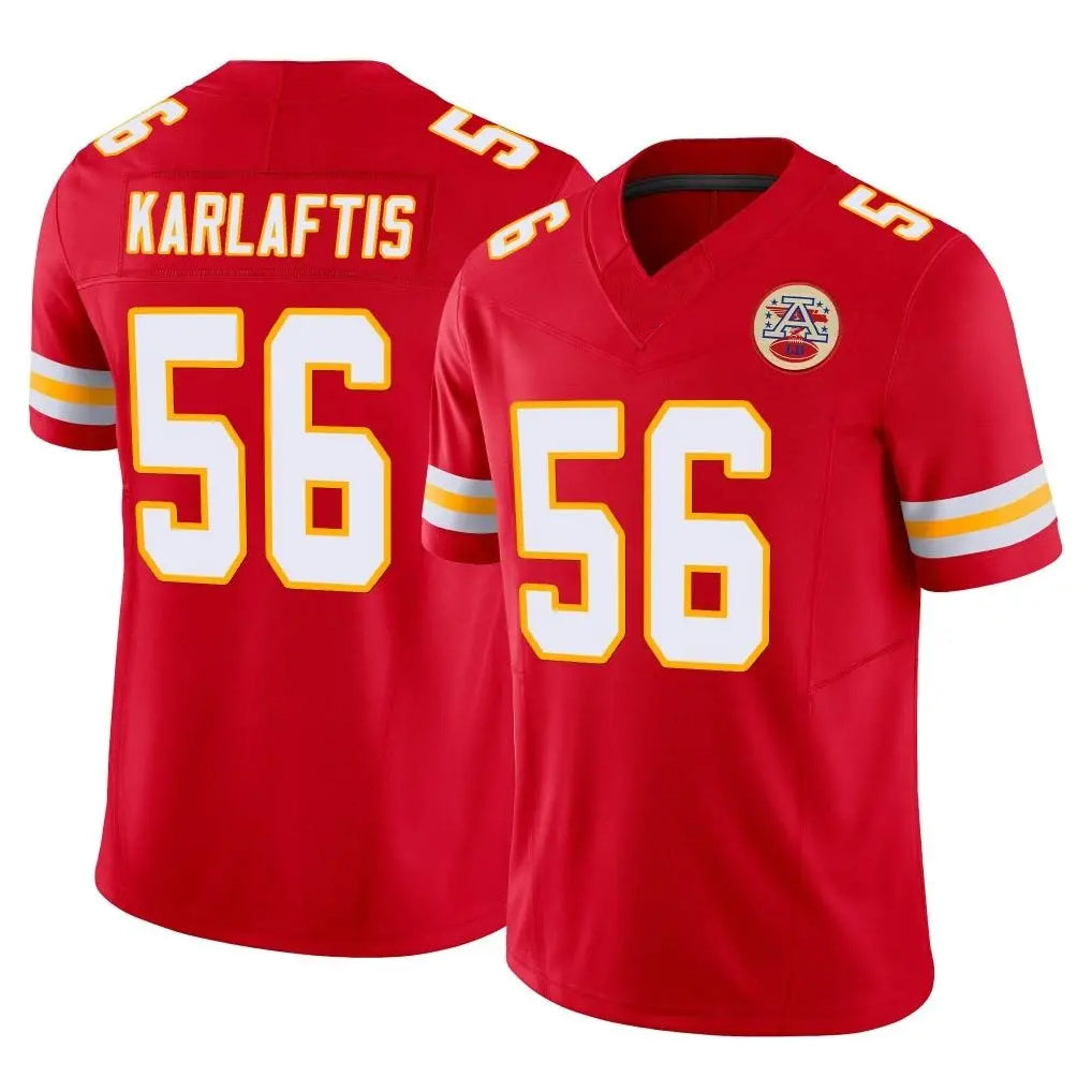 KC.Chiefs #56 George Karlaftis Player Red Limited Vapor F.U.S.E. Home Game Ddoa Stitched Jerseys