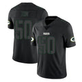 GB.Packers #50 Zach Tom Player Black Impact Limited Home Game Ddoa Stitched Jerseys