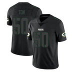GB.Packers #50 Zach Tom Player Black Impact Limited Home Game Ddoa Stitched Jerseys