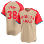 C.Guardians #38 Steven Kwan Player Cream American League All-Star Limited Home Ddoa Stitched Jerseys