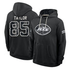 NY.Jets #85 Mason Taylor Player 2026 Black Logo Pullover Hoodies Limited Game Ddoa Stitched Jerseys