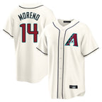 A.Diamondbacks #14 Gabriel Moreno Player Cream Home Game Ddoa Stitched Jerseys