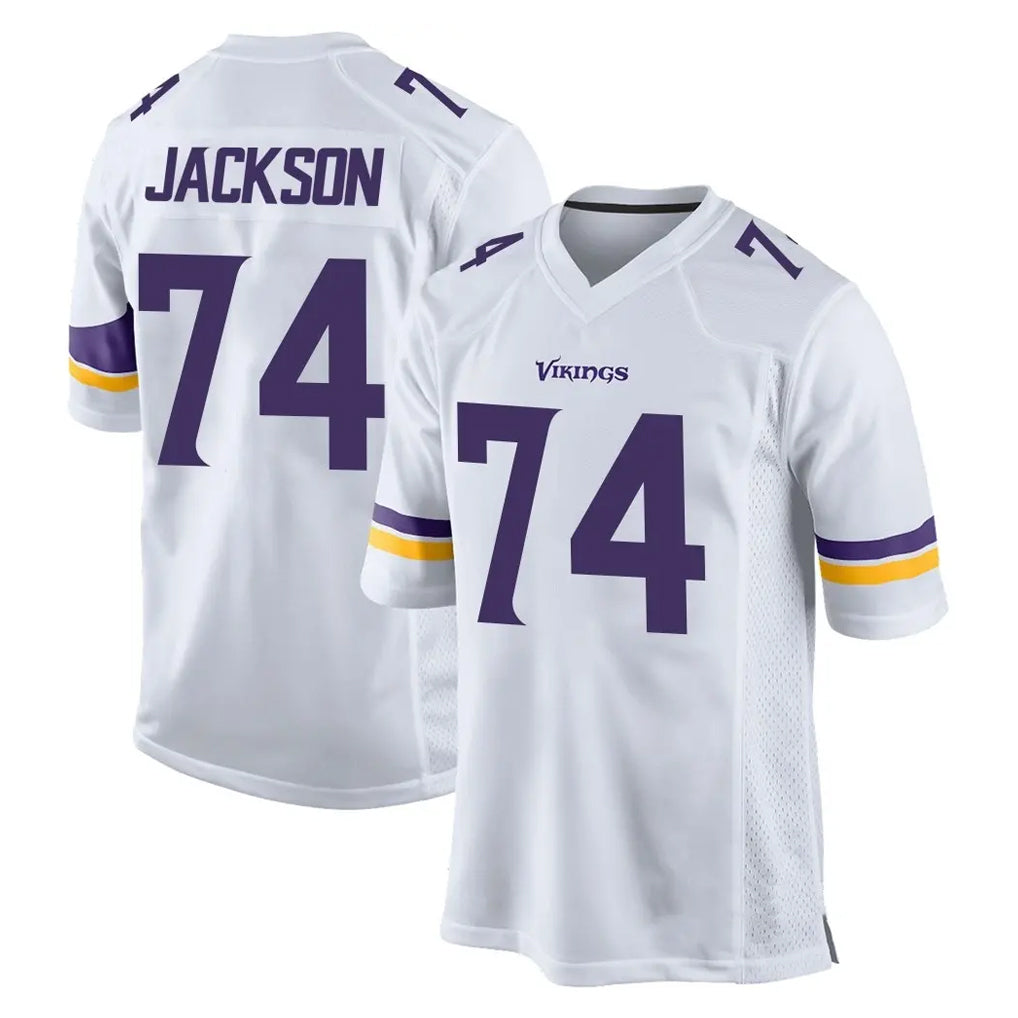 MN.Vikings #74 Donovan Jackson Player White Home Game Ddoa Stitched Jerseys