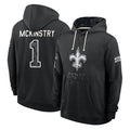 NO.Saints #1 Kool-Aid McKinstry Player 2026 Black Logo Pullover Hoodies Limited Game Ddoa Stitched Jerseys