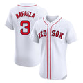 B.Red Sox #3 Ceddanne Rafaela Player White Limited Elite Home Game Ddoa Stitched Jerseys