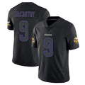 M.Vikings #9 J.J. McCarthy Player Black Impact LImited Home Game Ddoa Stitched Jerseys