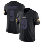 M.Vikings #9 J.J. McCarthy Player Black Impact LImited Home Game Ddoa Stitched Jerseys