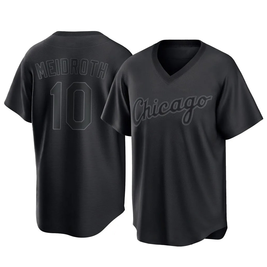 C.White Sox #10 Chase Meidroth Player Black T-shirt Home Game Ddoa Stitched Jerseys