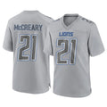 D.Lions #21 Roger McCreary Player Gray Atmosphere Fashion Home Game Ddoa Stitched Jerseys
