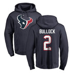 H.Texans #2 Calen Bullock Player Navy Pro Line Pullover Hoodie Limited Game Ddoa Stitched Jerseys