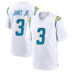 LA.Chargers #3 Derwin James Jr. Player White Home Game Ddoa Stitched Jerseys