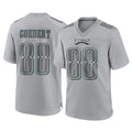 P.Eagles #88 Dallas Goedert Player Gray Atmosphere Fashion Home Game Ddoa Stitched Jerseys