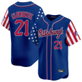 P.Pirates #21 Roberto Clemente Player Royal 2025 Independence Day Vapor Premier Limited Ddoa Stitched Jerseys