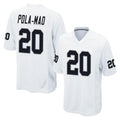 LV.Raiders #20 Isaiah Pola-Mao Player White Home Game Ddoa Stitched Jerseys