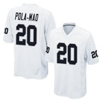 LV.Raiders #20 Isaiah Pola-Mao Player White Home Game Ddoa Stitched Jerseys