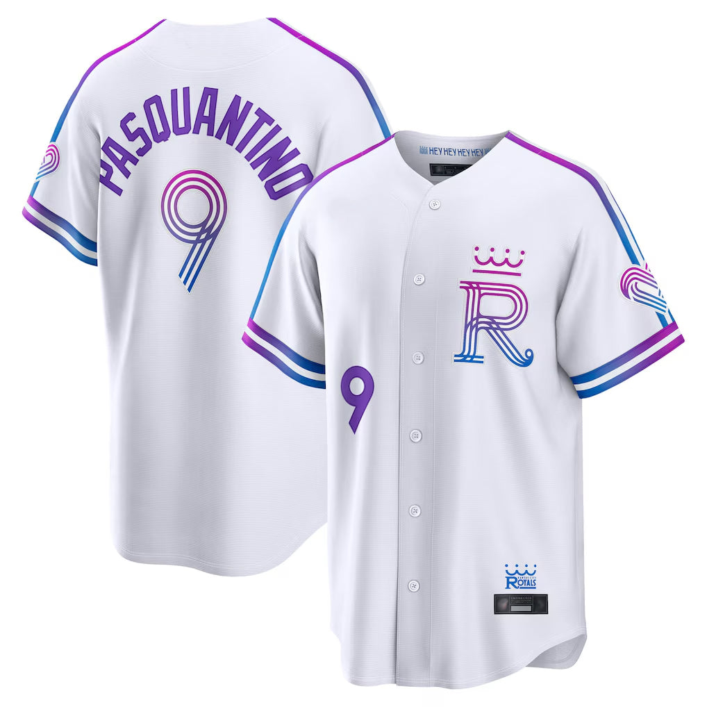 KC.Royals #9 Vinnie Pasquantino Player White 2026 City Connect Limited Home Ddoa Stitched Jerseys