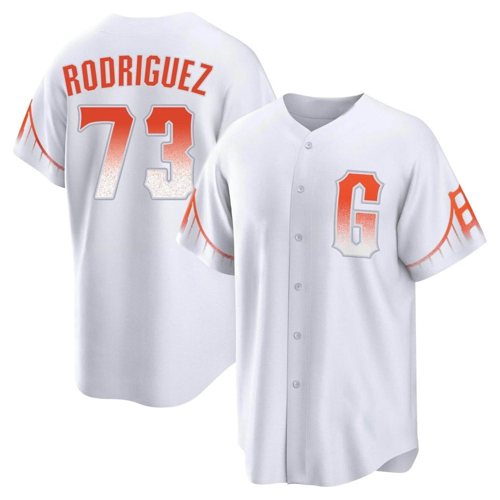 SF.Giants #73 Randy Rodriguez Player White City Connect Home Game Ddoa Stitched Jerseys