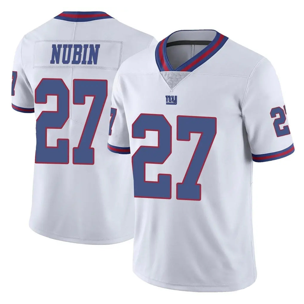 NY.Giants #27 Tyler Nubin Player White Color Rush Home Game Ddoa Stitched Jerseys