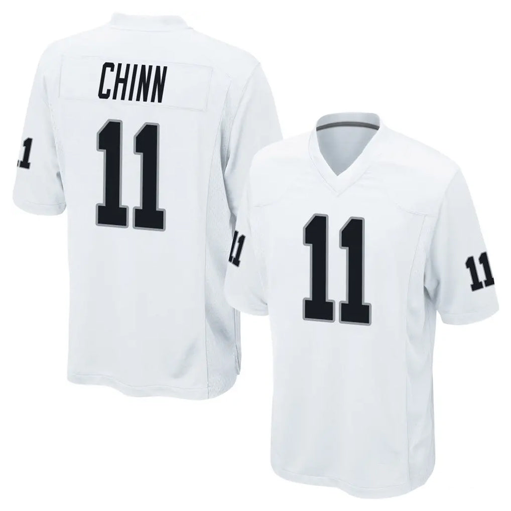 LV.Raiders #11 Jeremy Chinn Player White Home Game Ddoa Stitched Jerseys