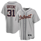 D.Tigers #31 Riley Greene Player Gray Home Game Ddoa Stitched Jerseys