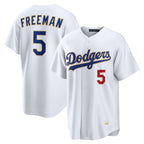 LA.Dodgers #5 Freddie Freeman Player Gold White 2026 Collection Stadium Limited Ddoa Stitched Jerseys