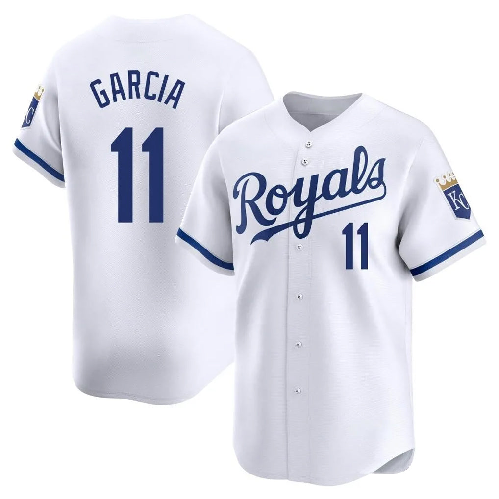 KC.Royals #11 Maikel Garcia Player White Alt Limited Home Ddoa Stitched Jerseys