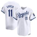 KC.Royals #11 Maikel Garcia Player White Alt Limited Home Ddoa Stitched Jerseys