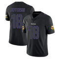 M.Vikings #18 Justin Jefferson Player Black Impact LImited Home Game Ddoa Stitched Jerseys