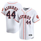 H.Astros #44 Yordan Alvarez Player White Home Limited Ddoa Stitched Jerseys