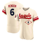 LA.Angels #6 Anthony Rendon Player Cream City Connect Limited ELite Home Ddoa Stitched Jerseys