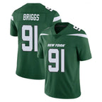 NY.Jets #91 Jowon Briggs Player Green Limited Vapor Home Game Ddoa Stitched Jerseys