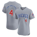 C.Cubs #4 Pete Crow-Armstrong Player Gray Road Limited Elite Home Ddoa Stitched Jerseys