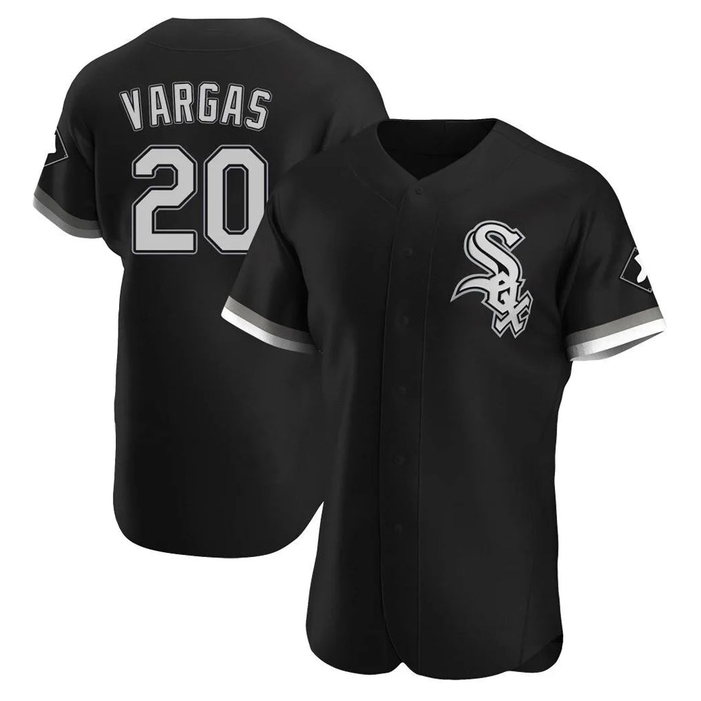 C.White Sox #20 Miguel Vargas Player Black Limited Elite Home Ddoa Stitched Jerseys