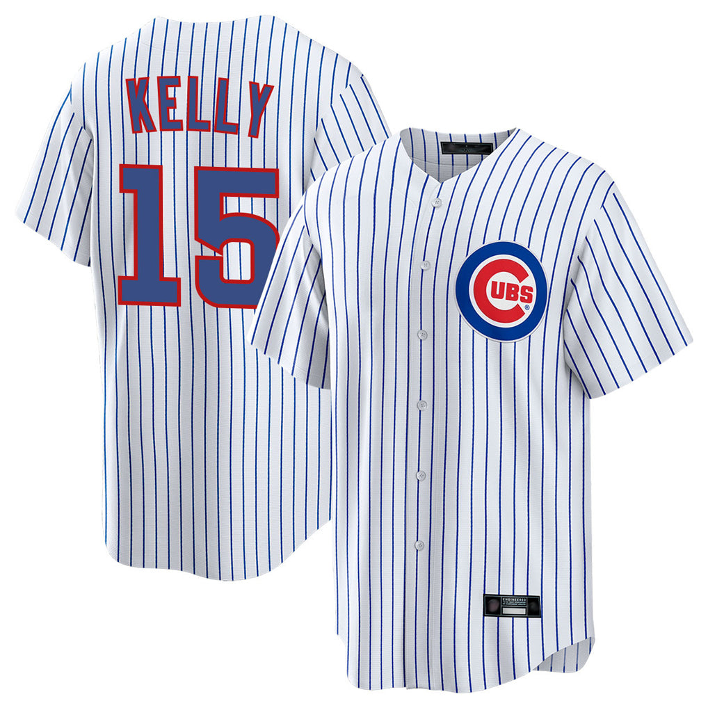 C.Cubs #15 Carson Kelly Player White Game Home Ddoa Stitched Jerseys