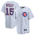 C.Cubs #15 Carson Kelly Player White Game Home Ddoa Stitched Jerseys
